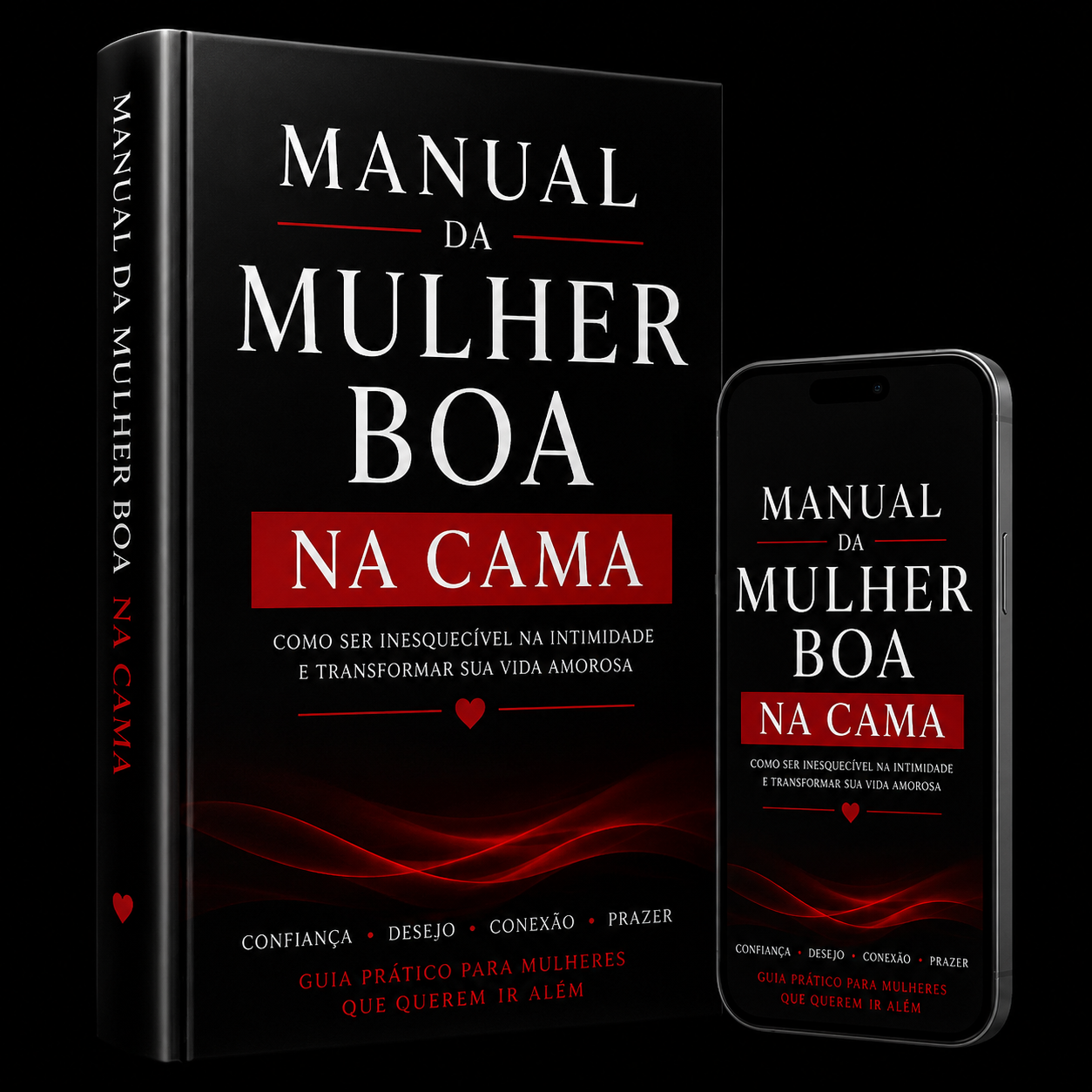 Mockup do livro Manual da Mulher Boa de Cama